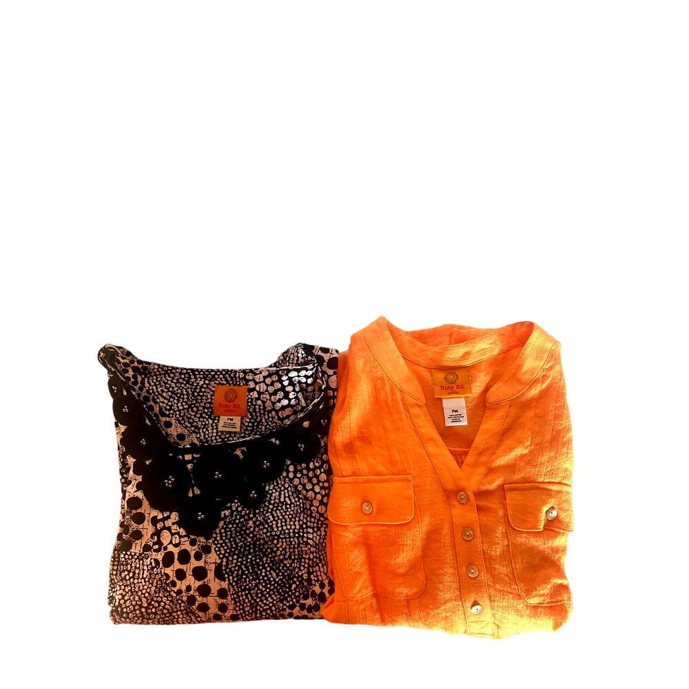 Lot of 2 Ruby Rd. Petite Medium tops